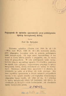 Przyczynek do sposobu operowania przy podwiązaniu tętnicy tarczykowéj dolnéj