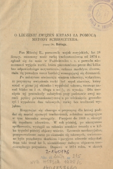 O leczeniu zwężeń krtani za pomocą metody Schroettera