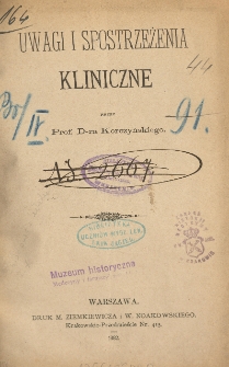 Uwagi i spostrzeżenia kliniczne