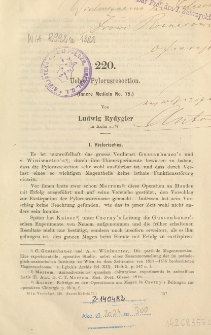 Ueber Pylorusresection